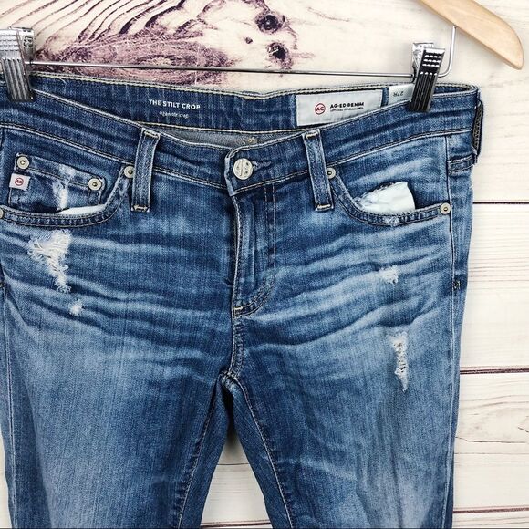 Adriano Goldschmied Stilt Crop Cigarette Jeans Sz 27 - Picture 3 of 7